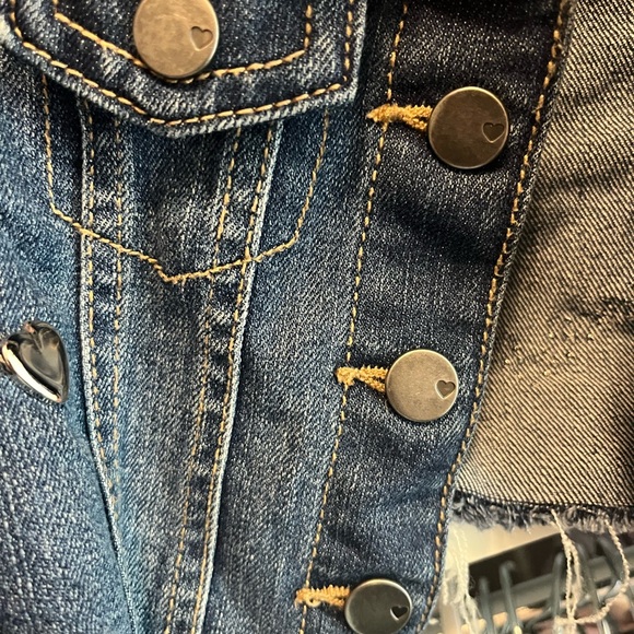 Hope to die for Jean jacket heart studded - Picture 5 of 5